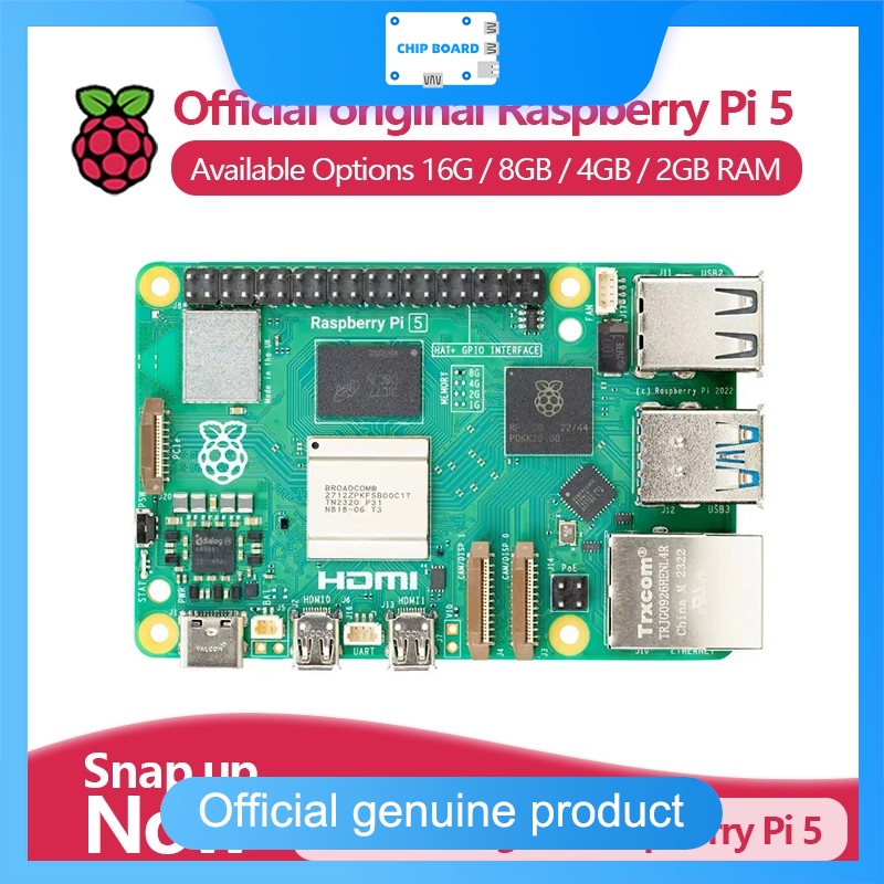 Ram Memory Module - Resmi Raspberry Pi 5 Tek Kartlı