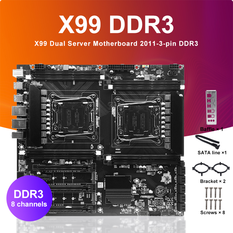 Ecc Ram Server - X99 Çift soketli Cpu Anakart Lga2011-3