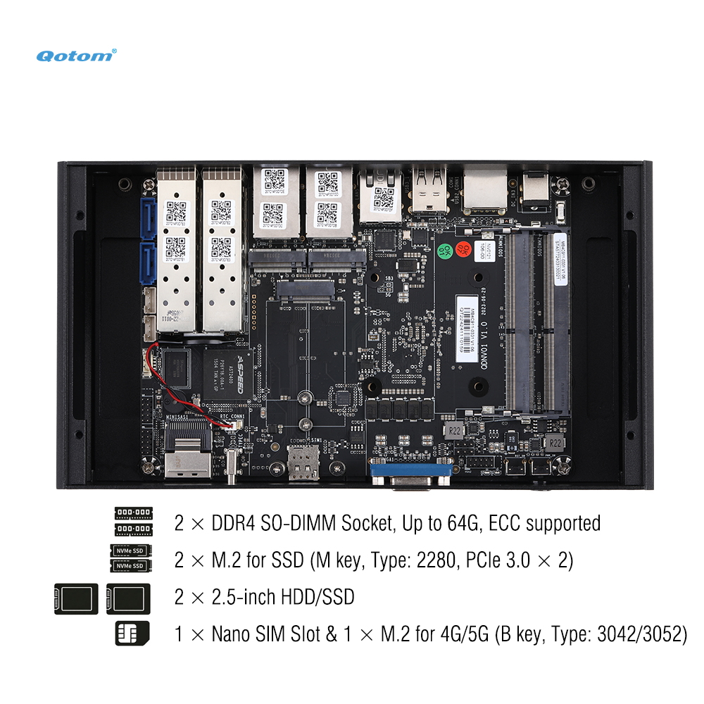 Mini PC Q20300G9 CPU Atom C300 - Ddr4 Desktop Ram incelemesi ve fiyatı